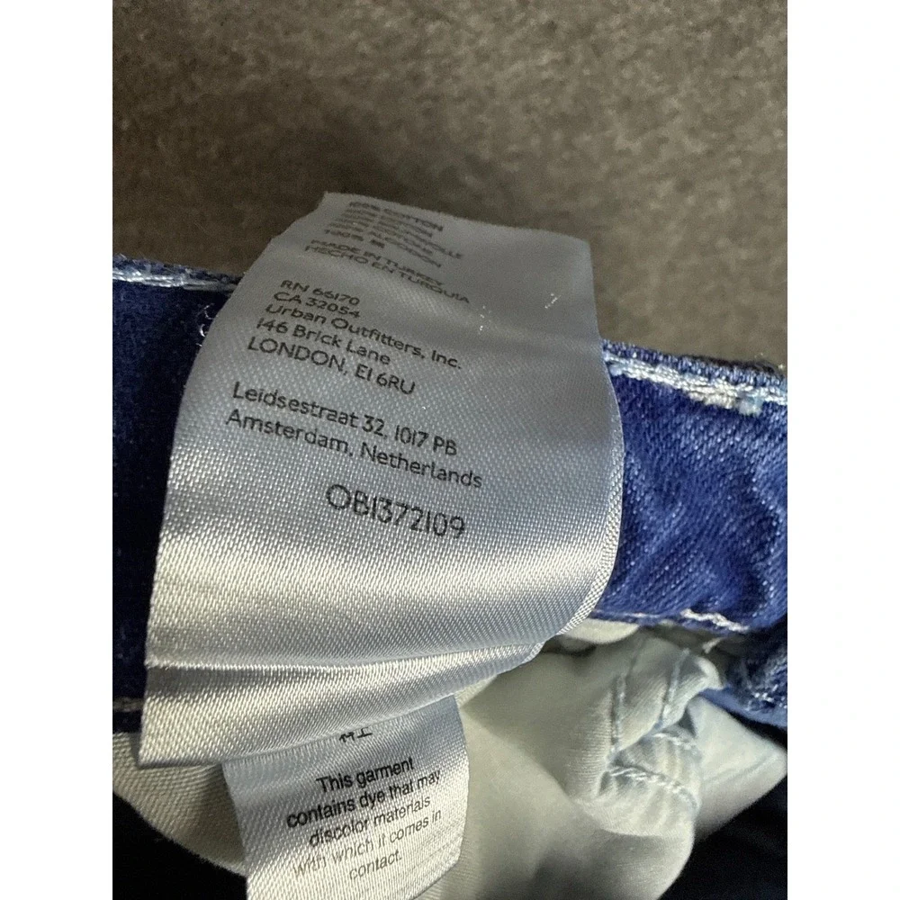 BDG Urban Outfitters Presley Wide Leg Cargo‎ Blue Jeans Size 24 Flare Baggy Y2K